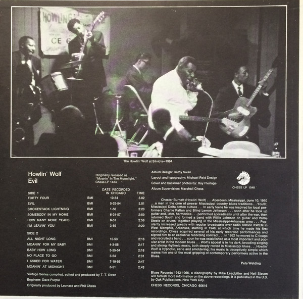 Howlin' Wolf - Evil | Chess (LP-1540) - 2 Howlin' Wolf - Evil | Chess (LP-1540) - 2