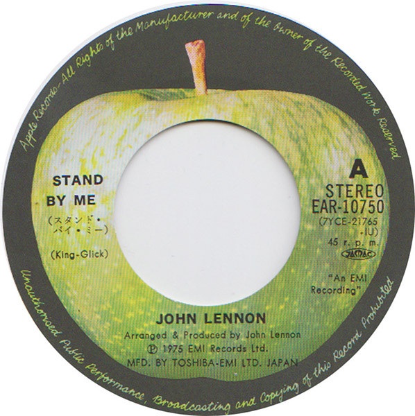 John Lennon - Stand By Me / Move Over Ms. L | Apple Records (EAR-10750) - 4