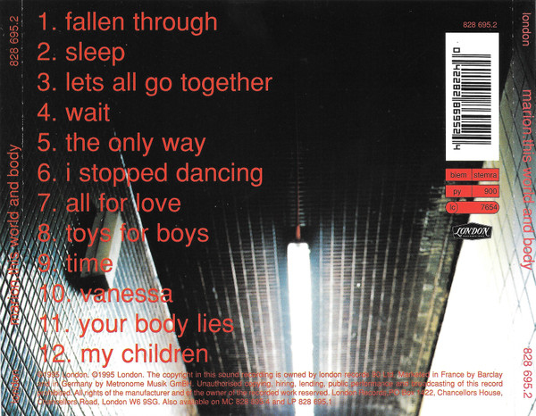 Marion - This World And Body | London Records (828 695.2) - 2