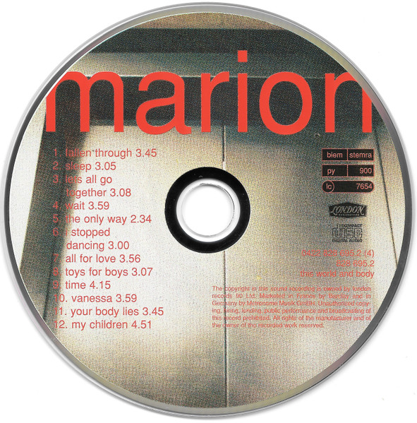 Marion - This World And Body | London Records (828 695.2) - 3