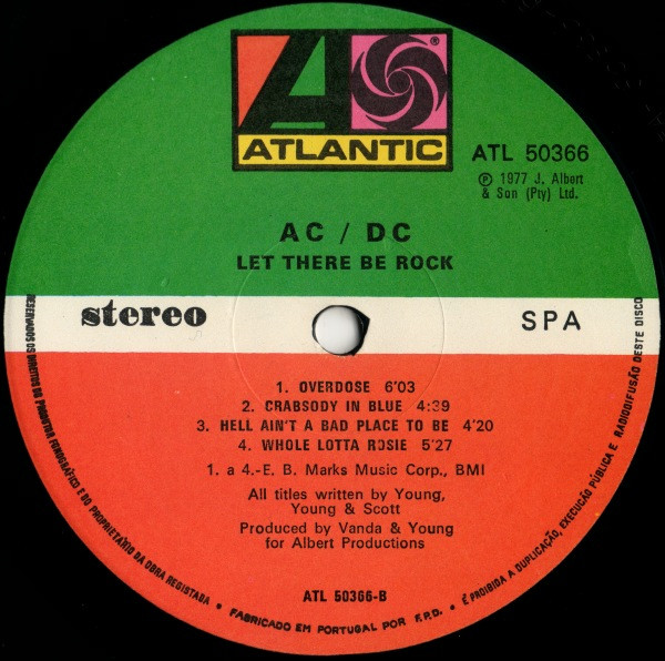 AC/DC - Let There Be Rock | Atlantic (ATL 50366) - 4