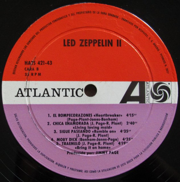 Led Zeppelin - Led Zeppelin II | Atlantic (HATS 421-43) - 4