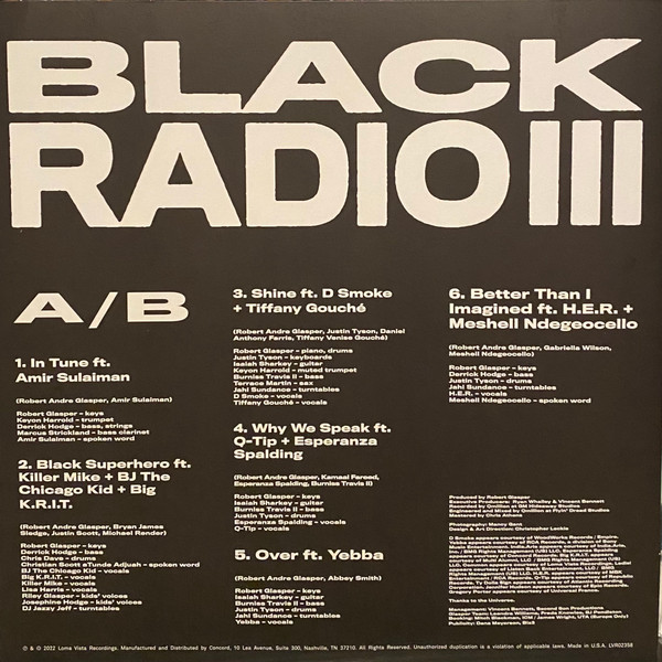 Robert Glasper - Black Radio III | Loma Vista (LVR02358) - 4 Robert Glasper - Black Radio III | Loma Vista (LVR02358) - 4