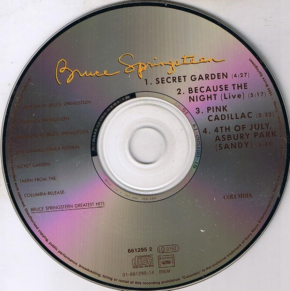 Bruce Springsteen - Secret Garden | Columbia (COL 661295 2) - 2