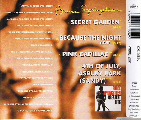 Bruce Springsteen - Secret Garden | Columbia (COL 661295 2) - 3