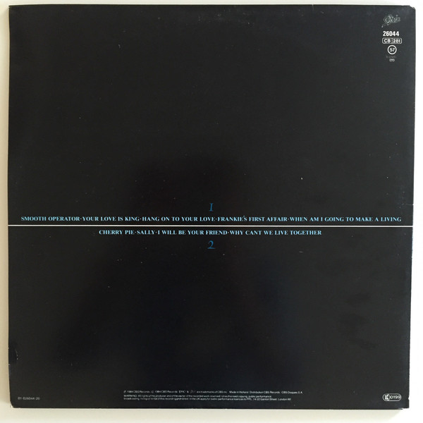 Sade - Diamond Life | Epic (EPC 26044) - 4
