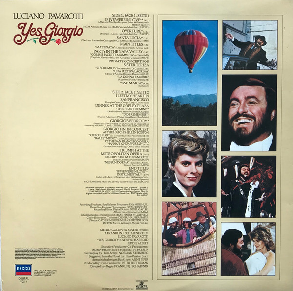 Luciano Pavarotti - Yes, Giorgio | Decca (YG1) - 2