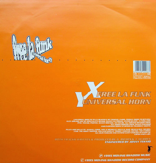 JMJ & Richie - Free La Funk / Universal Horn | Moving Shadow (SHADOW 68) - 2