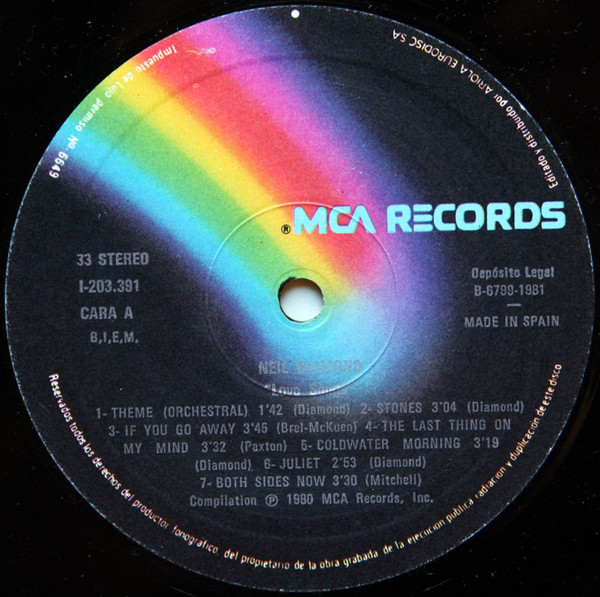 Neil Diamond - Love Songs | MCA Records (I-203.391) - 3 Neil Diamond - Love Songs | MCA Records (I-203.391) - 3