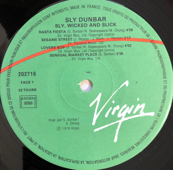 Sly Dunbar - Sly Wicked And Slick | Virgin (202716) - 3 Sly Dunbar - Sly Wicked And Slick | Virgin (202716) - 3