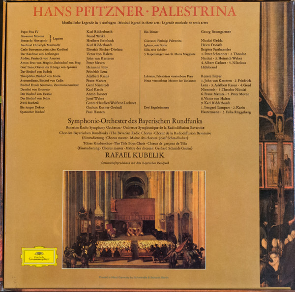 Hans Pfitzner , Rafael Kubelik - Palestrina | Deutsche Grammophon (2711 013) - 2 Hans Pfitzner , Rafael Kubelik - Palestrina | Deutsche Grammophon (2711 013) - 2