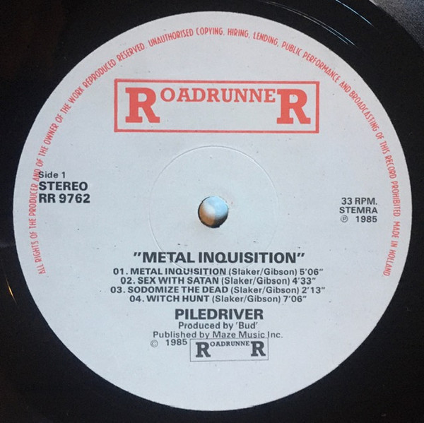 Piledriver - Metal Inquisition | Roadrunner Records (RR 9762) - 3 Piledriver - Metal Inquisition | Roadrunner Records (RR 9762) - 3