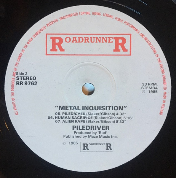 Piledriver - Metal Inquisition | Roadrunner Records (RR 9762) - 4 Piledriver - Metal Inquisition | Roadrunner Records (RR 9762) - 4