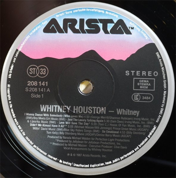 Whitney Houston - Whitney | Arista (208 141) - 3