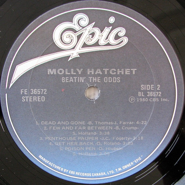 Molly Hatchet - Beatin' The Odds | Epic (FE 36572) - 4