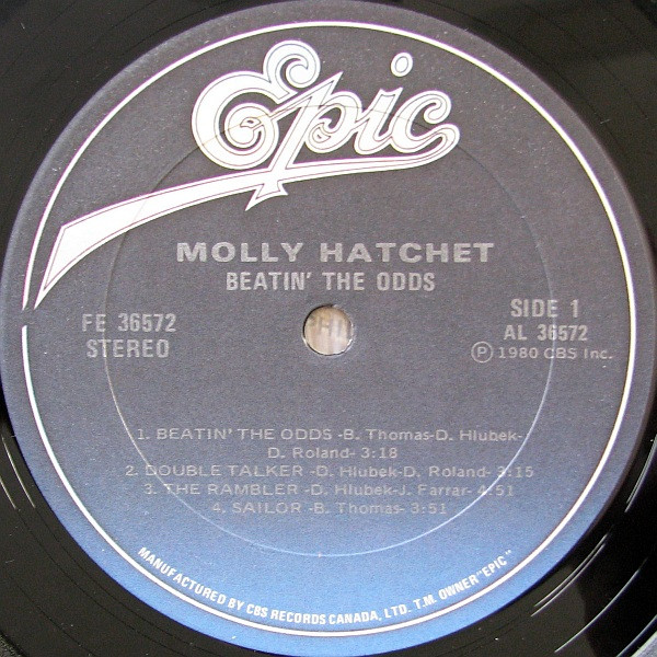 Molly Hatchet - Beatin' The Odds | Epic (FE 36572) - 3