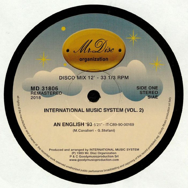 International Music System - International Music System (Vol.2) | Mr. Disc Organization (MD 31806) - 2