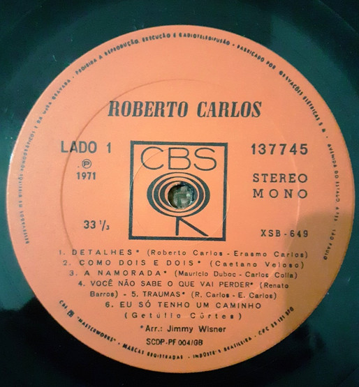 Roberto Carlos - Roberto Carlos | CBS (137745) - 3
