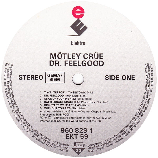 Mötley Crüe - Dr. Feelgood | Elektra (960 829-1) - 3