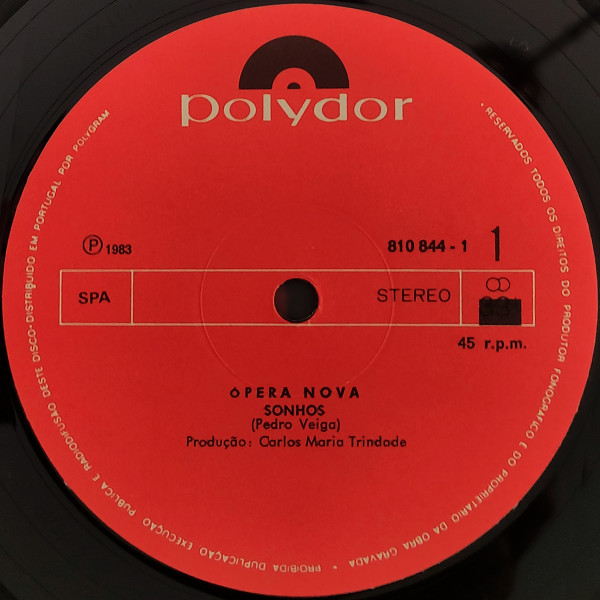 Ópera Nova - Sonhos | Polydor (810 844-1) - 3 Ópera Nova - Sonhos | Polydor (810 844-1) - 3