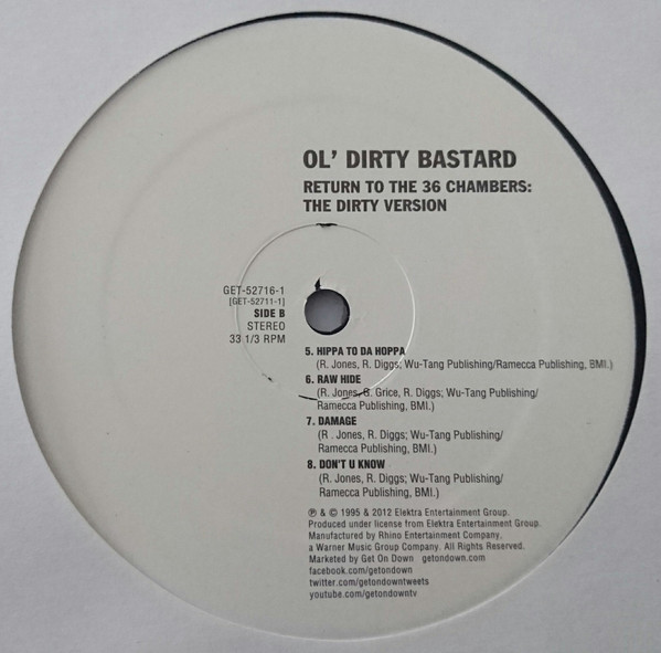 Ol' Dirty Bastard - Return To The 36 Chambers: The Dirty Version | Elektra (GET-52716-1) - 3 Ol' Dirty Bastard - Return To The 36 Chambers: The Dirty Version | Elektra (GET-52716-1) - 3