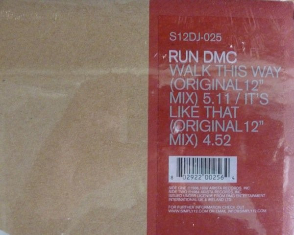 Run-DMC - Walk This Way / It's Like That | S12 (S12DJ-025) - 2 Run-DMC - Walk This Way / It's Like That | S12 (S12DJ-025) - 2