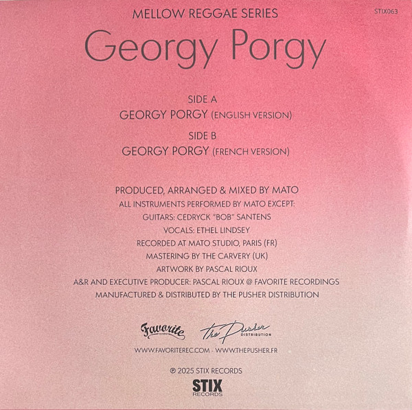 Mato - Georgy Porgy | Stix (STIX 063) - 2 Mato - Georgy Porgy | Stix (STIX 063) - 2