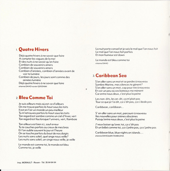 Etienne Daho - Pour Nos Vies Martiennes | Virgin (30155) - 4