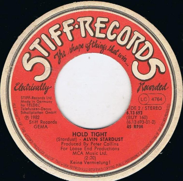 Alvin Stardust - A Picture Of You | Stiff Records (6.13 693) - 4