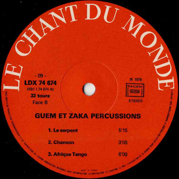 Guem Et Zaka Percussion