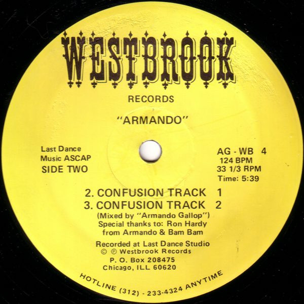 Armando - Land Of Confusion | Westbrook Records (AG-WB 4) - 2