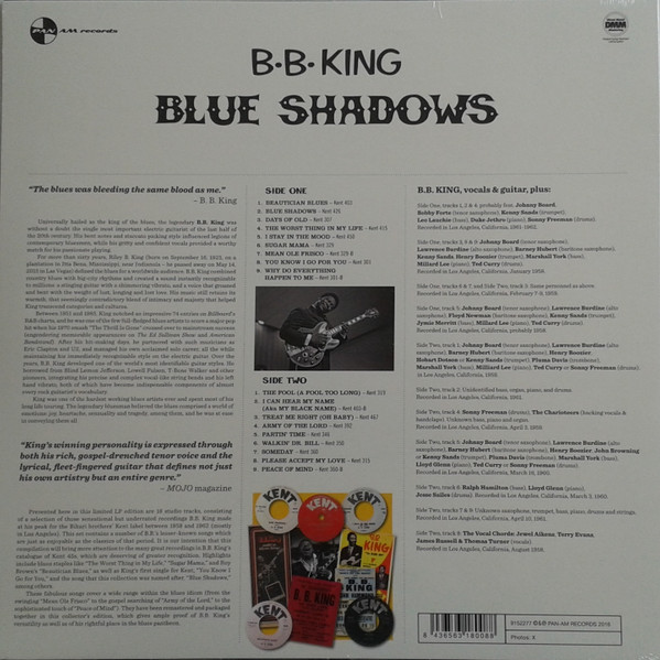 B.B. King - Blue Shadows - Underrated Kent Recordings 1958-1962 | Pan Am Records (9152277) - 2