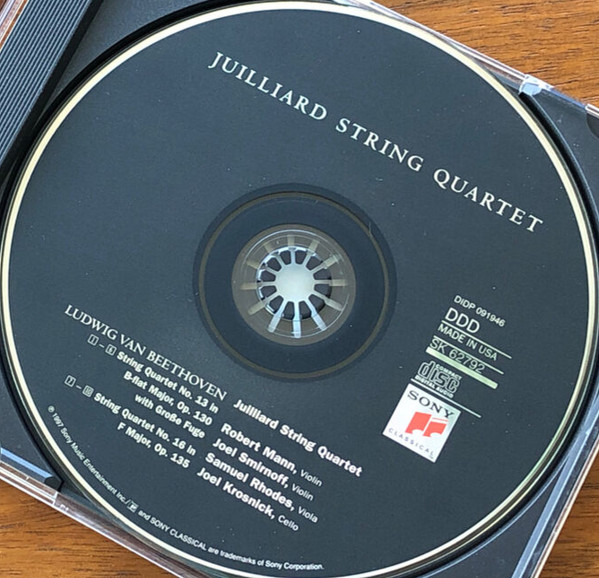 Ludwig van Beethoven - Juilliard String Quartet - String Quartets, Opp. 130, 133 & 135 | Sony Classical (SK 62792) - 4