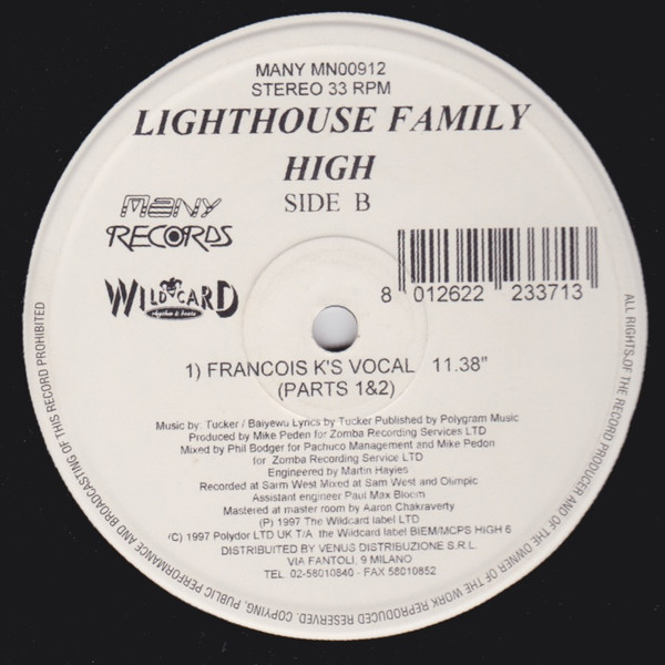 Lighthouse Family - High | Many Records (MN 00912) - 2