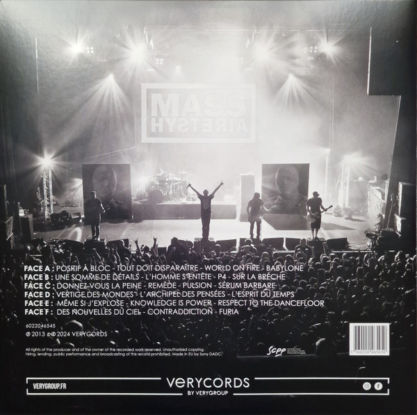 Mass Hysteria - A L'Olympia | Verycords (6022046545) - 2 Mass Hysteria - A L'Olympia | Verycords (6022046545) - 2