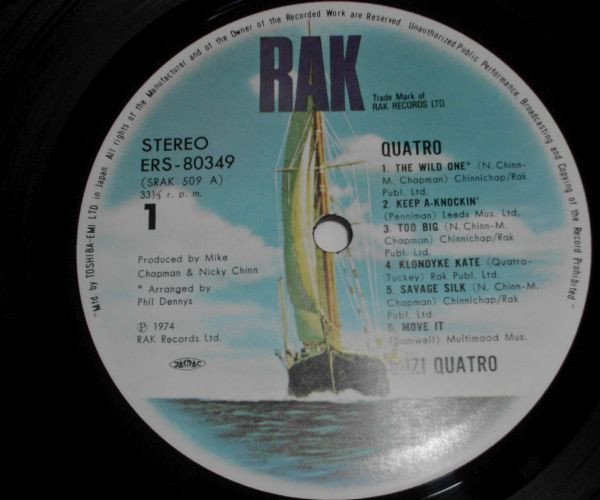 Suzi Quatro - Quatro | RAK (ERS-80349) - 2