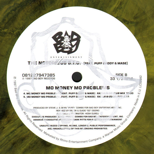 Notorious B.I.G. Featuring Puff Daddy & Mase - Mo Money, Mo Problems | Bad Boy Records (081227947385) - 4