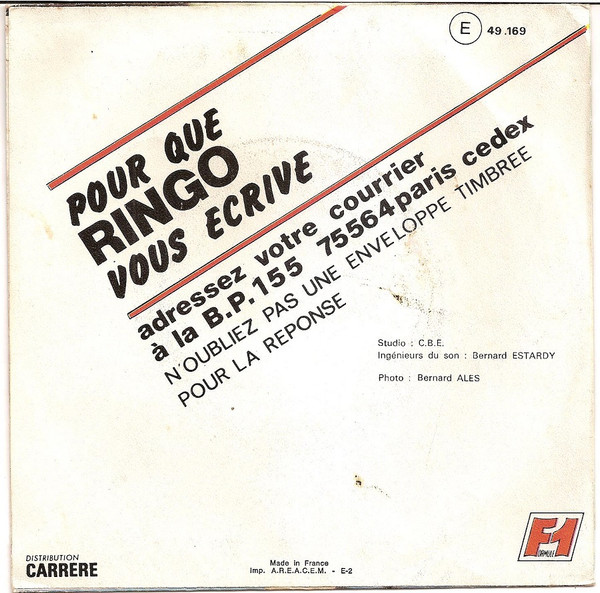 Ringo - Les Oiseaux De Thaïlande | Formule 1 (49.169) - 2