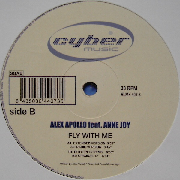 Alex Apollo Feat. Anne Joy - Fly With Me | Cyber Music (VLMX 407-3) - 2