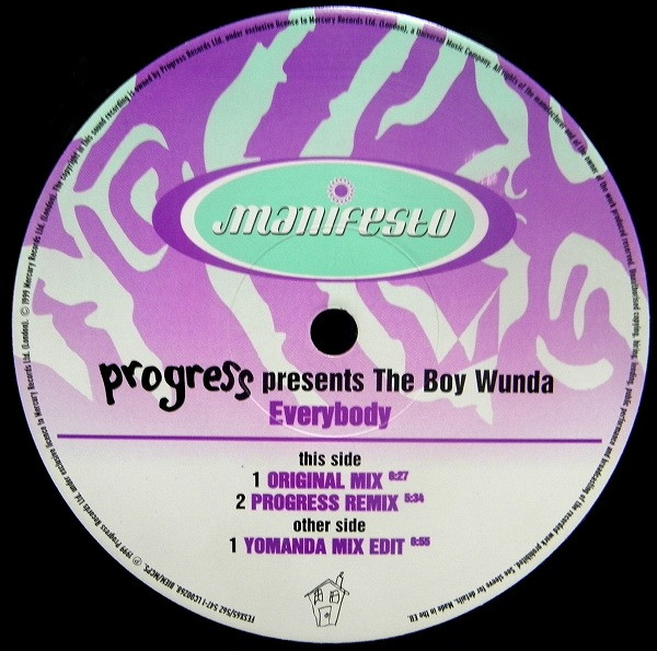Progress Presents The Boy Wunda - Everybody | Manifesto (FESX65) - 3 Progress Presents The Boy Wunda - Everybody | Manifesto (FESX65) - 3