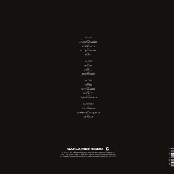 Carla Morrison - Déjenme Llorar | Cosmica Artists (CA 262) - 2 Carla Morrison - Déjenme Llorar | Cosmica Artists (CA 262) - 2