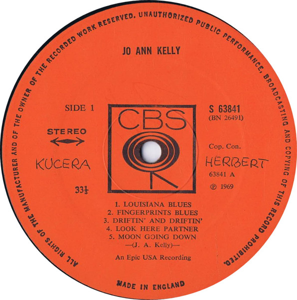 Jo-Ann Kelly - Jo-Ann Kelly | CBS (S 63841) - 3 Jo-Ann Kelly - Jo-Ann Kelly | CBS (S 63841) - 3