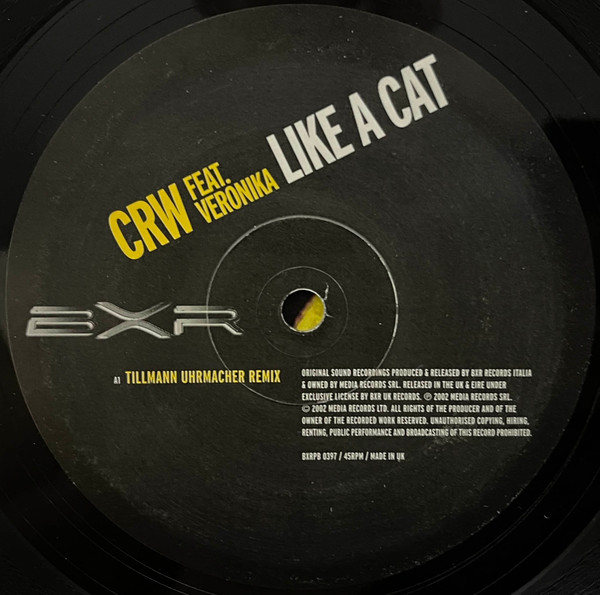 CRW Feat. Veronika - Like A Cat | BXR UK (BXRPB 0397) - 3 CRW Feat. Veronika - Like A Cat | BXR UK (BXRPB 0397) - 3