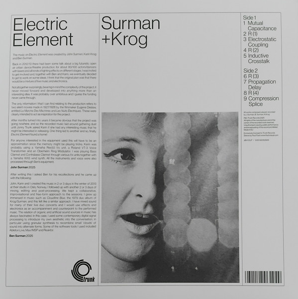 John Surman + Karin Krog - Electric Element | Trunk Records (JBH110LP) - 2