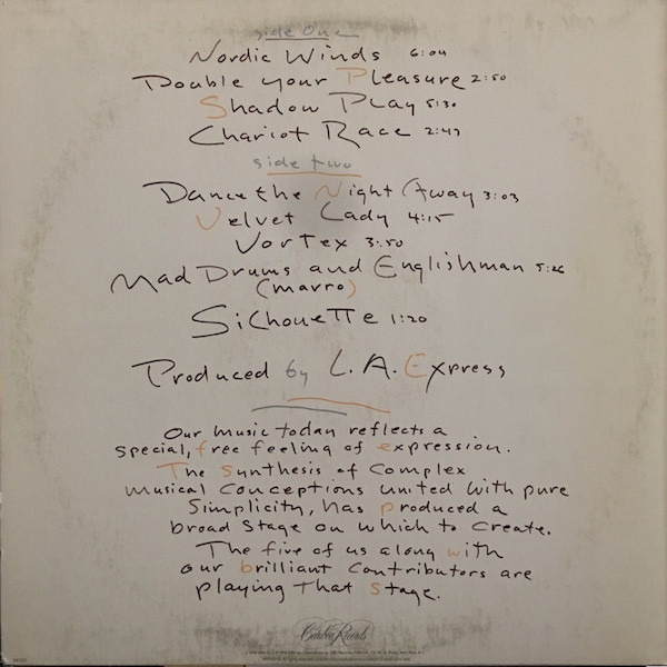 The L.A. Express - Shadow Play | Caribou Records (PZ 34355) - 2