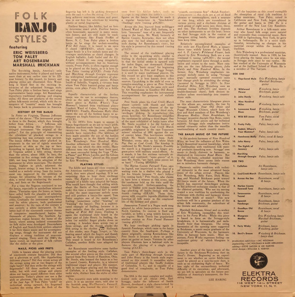 Various - Folk Banjo Styles | Elektra (EKS-7217) - 2 Various - Folk Banjo Styles | Elektra (EKS-7217) - 2