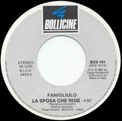 Franco Fanigliulo - L'Acqua Minerale | Bollicine (BOS 101) - 4