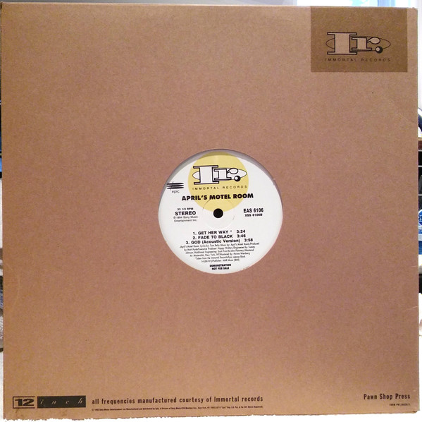 April's Motel Room - Black 14 | Immortal Records (EAS 6106) - 3