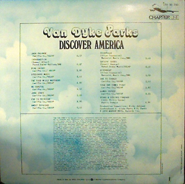Van Dyke Parks - Discover America | Charter Line (CTR 26 043) - 2 Van Dyke Parks - Discover America | Charter Line (CTR 26 043) - 2