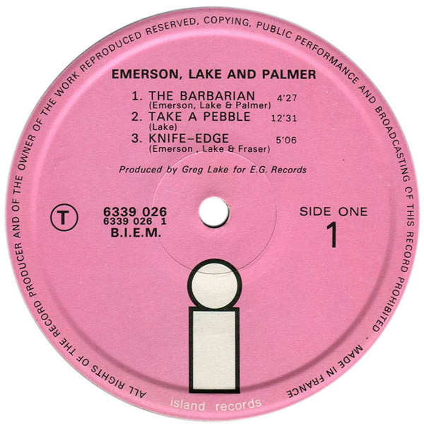 Emerson, Lake & Palmer - Emerson, Lake & Palmer | Island Records (6339 026) - 3 Emerson, Lake & Palmer - Emerson, Lake & Palmer | Island Records (6339 026) - 3